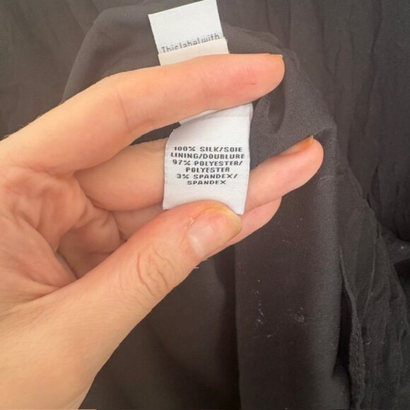 Diane von Furstenberg 100% Silk Fleurette Chiffon Mini Dress Black - Picture 10 of 10